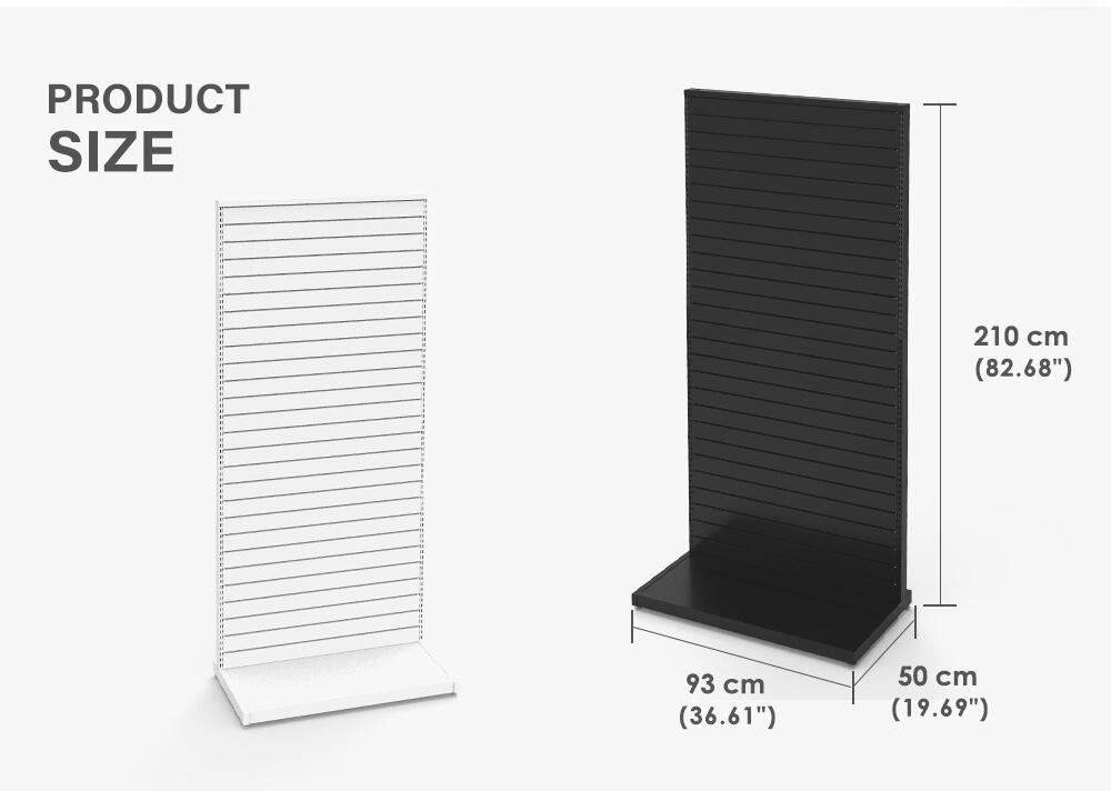 Dimensions of metal Slatwall for garage storage