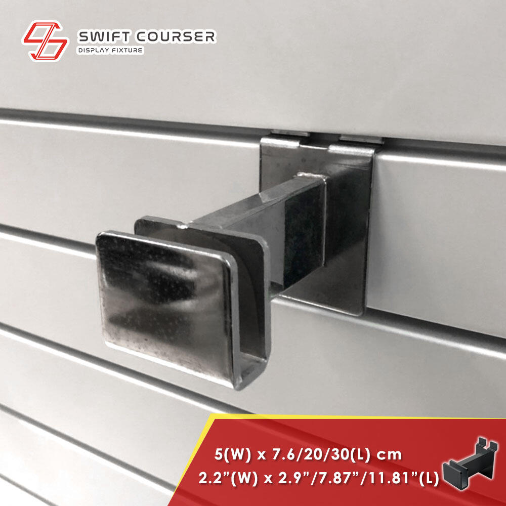 Slatwall Rectangular Tubing Hangrail Bracket