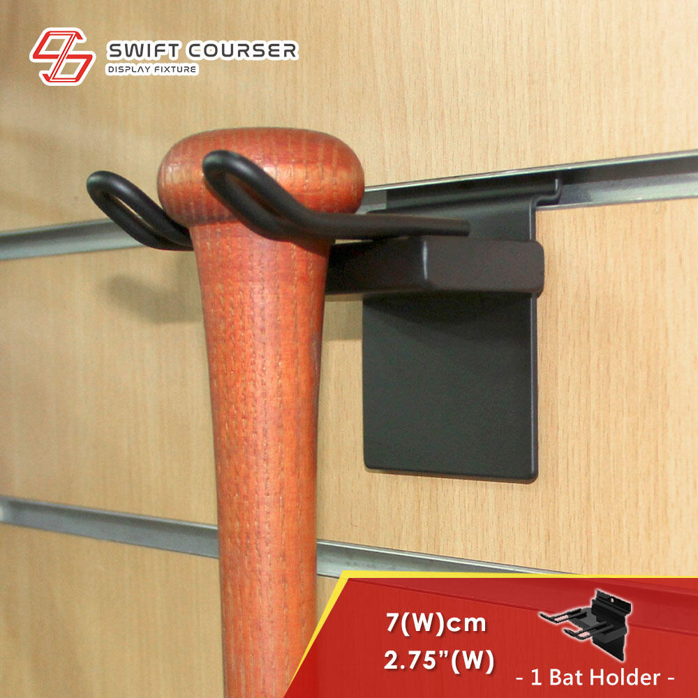 One Baseball Bat Holder For Slatwall