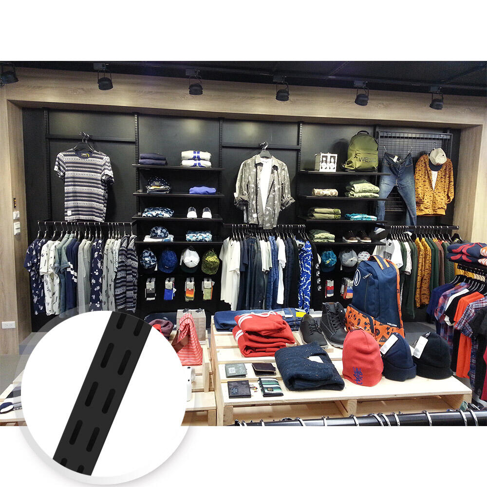 1"x1" Wall Mount Slot Upright System Racks