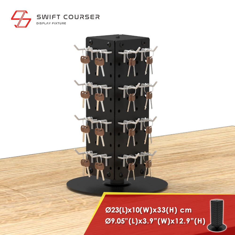 Rotating Floor Standing Pegboard Spinner Rack