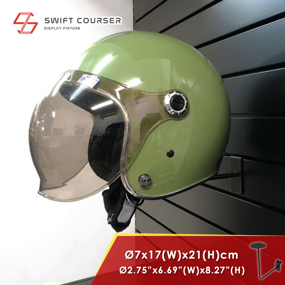 Slatwall Motorcycle Helmet Display