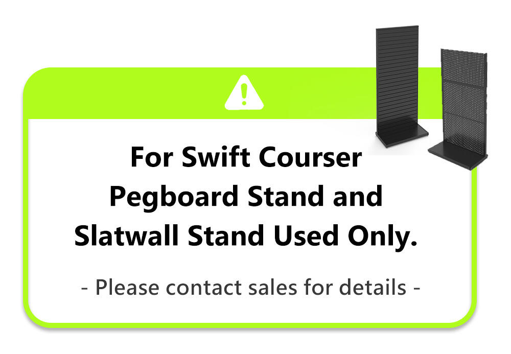 Metal Slatwall and pegboard display stand used only